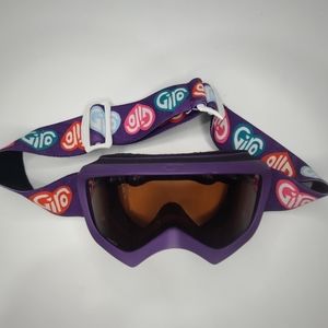 Giro Kids Goggles with Purple Frame and Multicolor Strap